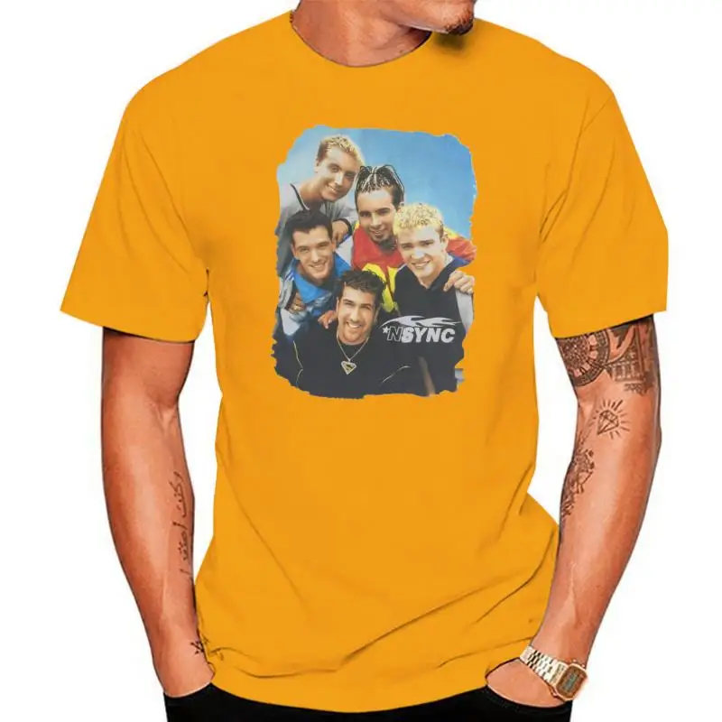 Фото Винтажный концертный тур Timberlake Reprin 1998 футболка NSync Boy Band №1
