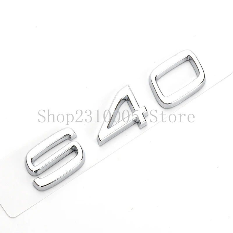 Car Trunk Letters Numbers Emblem S30 S40 S50 S60 S70 S80 S90 ABS Nameplate Logo Sticker for VOLVO Matte Glossy Black Chrome | Автомобили и