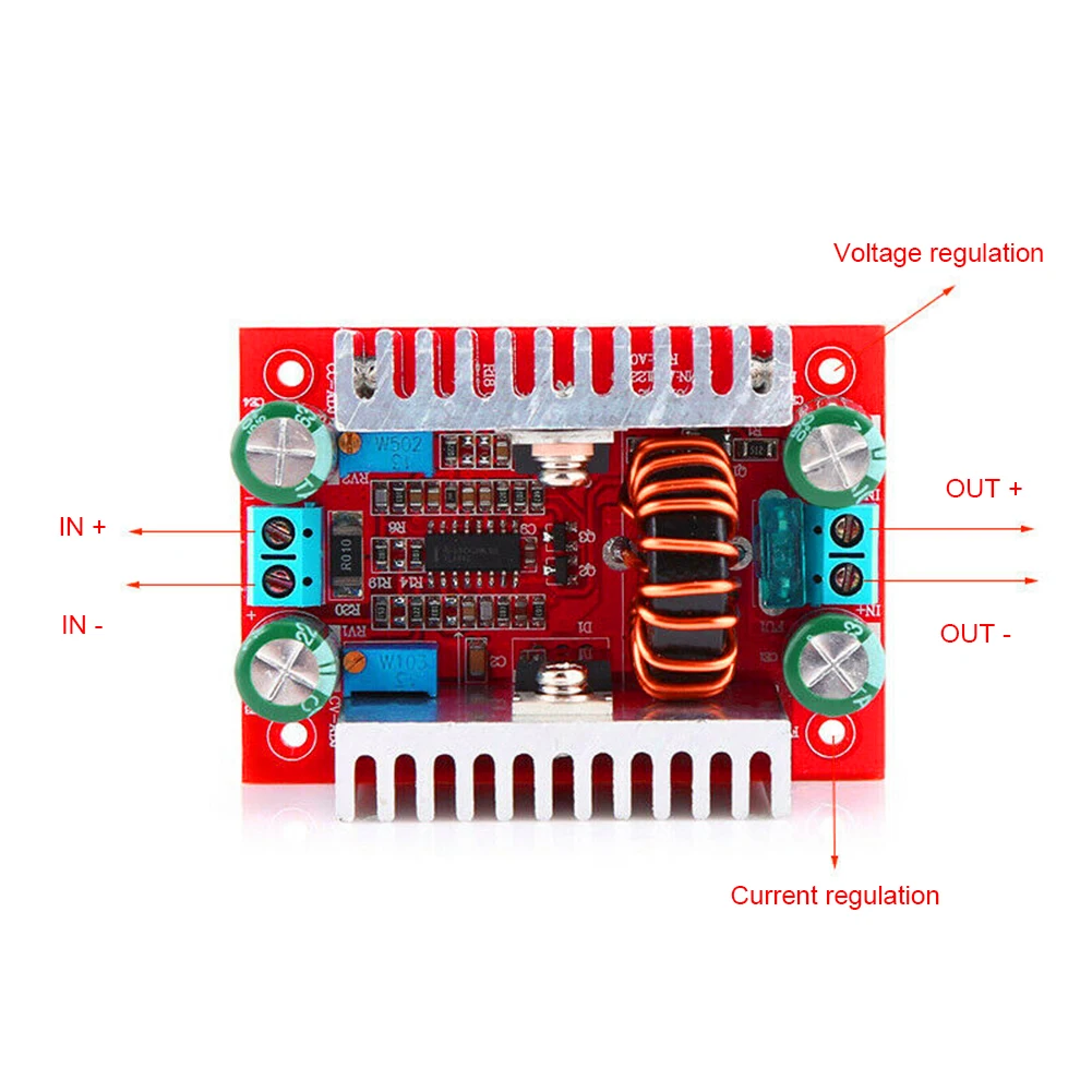 Повышающий преобразователь постоянного тока 400 Вт 15 А светодиодный драйвер