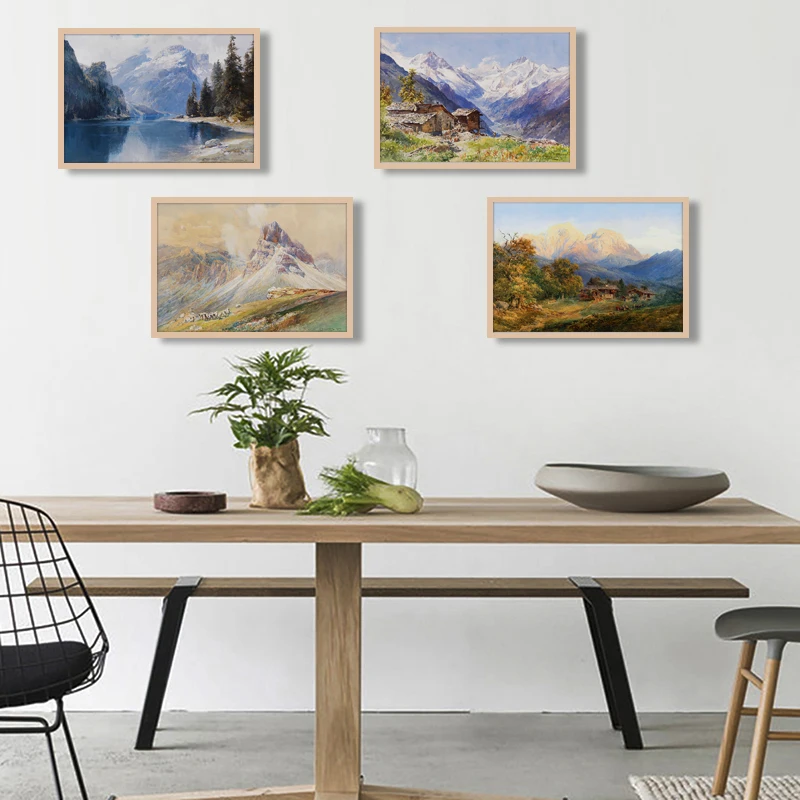 Домашний декор печать на холсте настенные картины для гостиной плакаты пейзажи