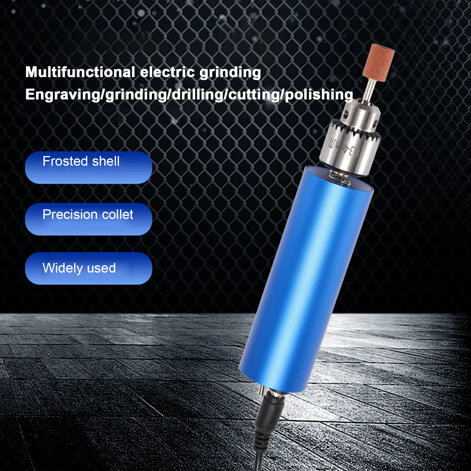 Электрическая ручная дрель с мощным патроном 0,3-4 мм, 4000-13000 об/мин