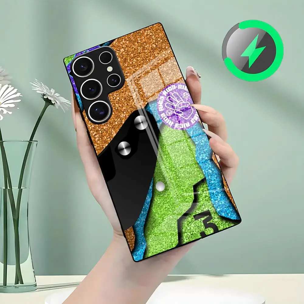 Фото Чехол для телефона D-Daniel R-RicciardoES 3 для Samsung S26 S25 S24 S23 S22 S21 S20 Edge Ultra Plus FE, стеклянный чехол для Magsafe №4