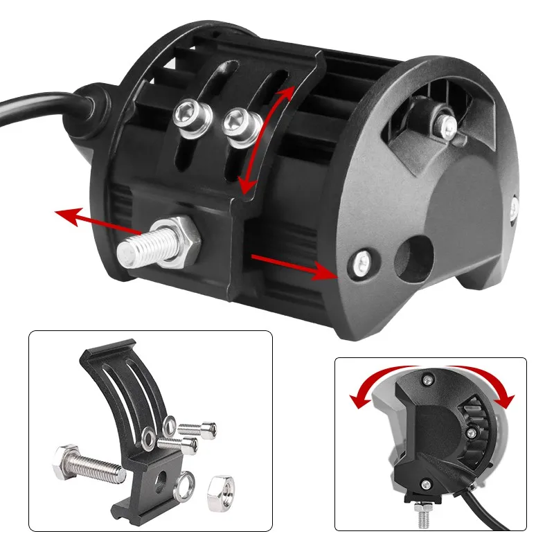 ВИЗОРАК 4-дюймовый потопный мотоциклетный светодиодный рабочий фонарь для внедорожника, велосипеда, автомобиля 4x4 4wd, пикапа, грузовика, внедорожника, джипа, Форда, Хаммера, грузовика.