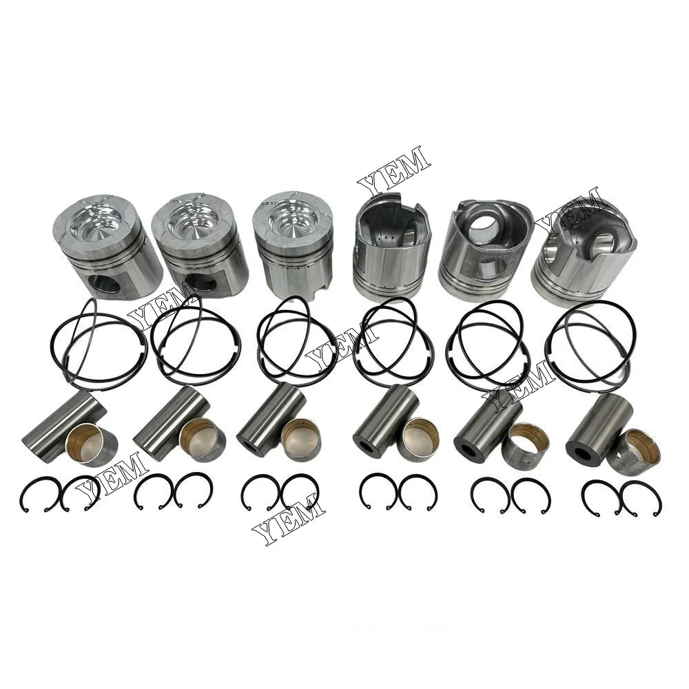 Поршневой комплект двигателя 6D125 с кольцом STD для KOMATSU.