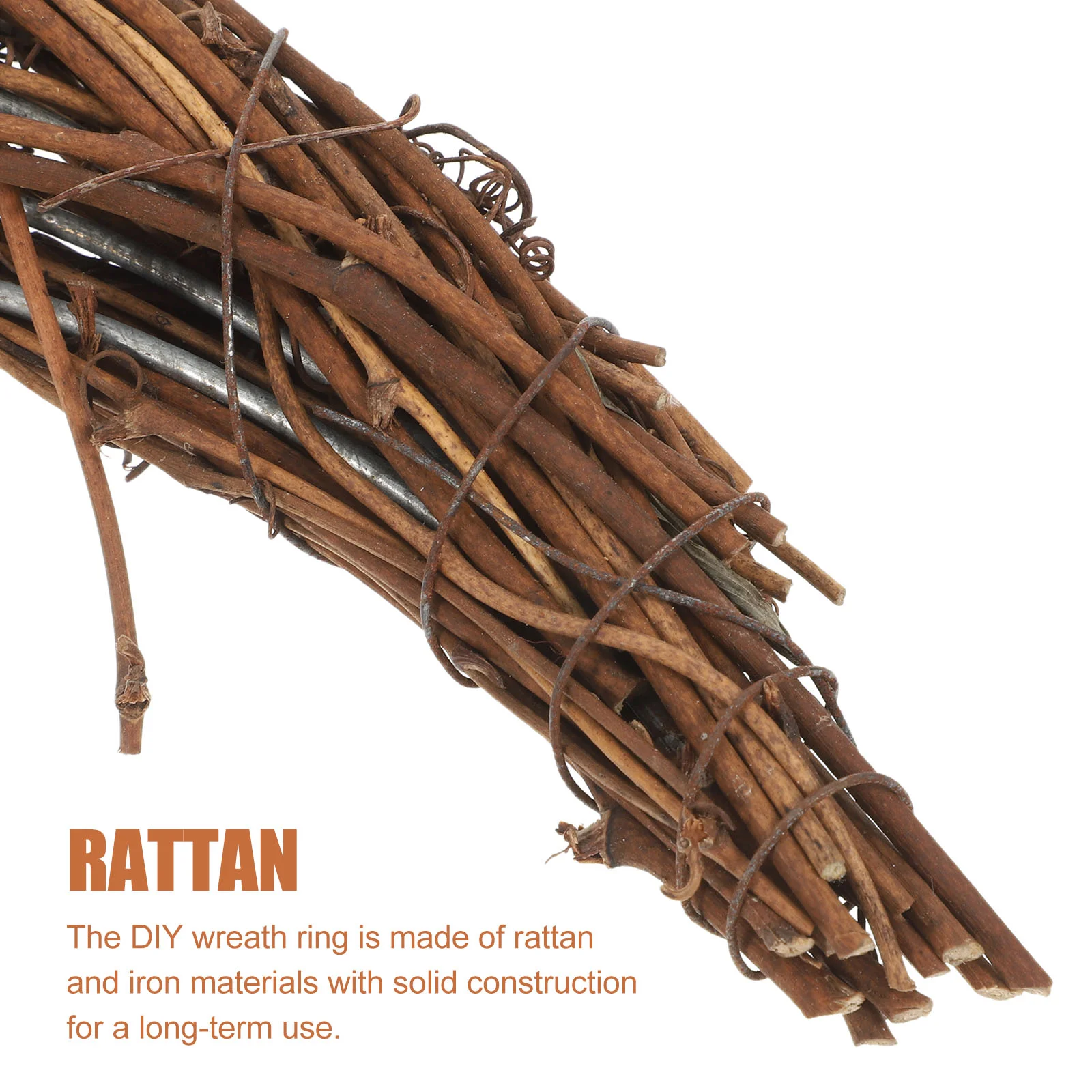 2 шт. гирлянда из ротанга в форме луны венок для изготовления колец материал