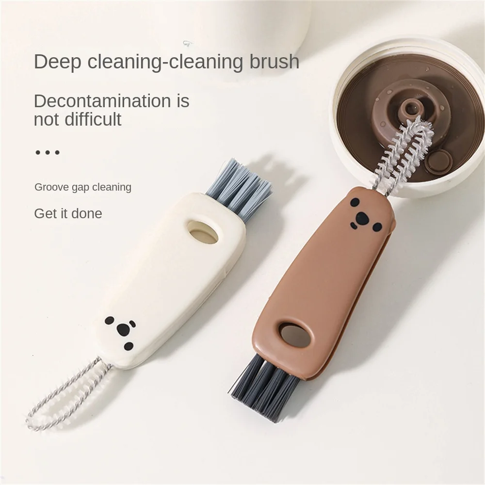 

Handle Hanging Hole Design Groove Gap Brushes Multifunctional Spiral Gap Brush Rotatable Bottle Cap Brush Hanging Storge