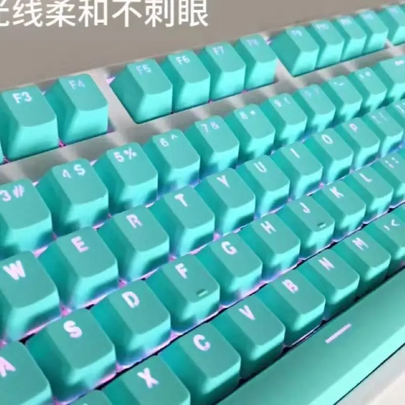 

Колпачки для клавиш 104 клавиш Pbt OEM, Набор колпачков для клавиш 61/87/104, переключатели Cherry MX, механическая клавиатура фиолетовая, синяя, розовая,...