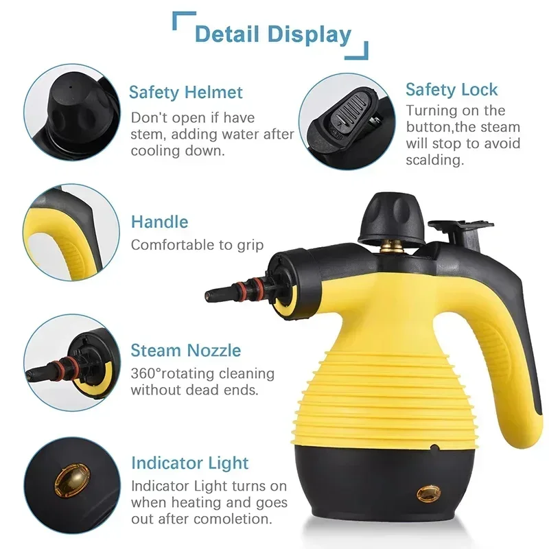 Ручной пароочиститель с высокой температурой стерилизации кондиционирование