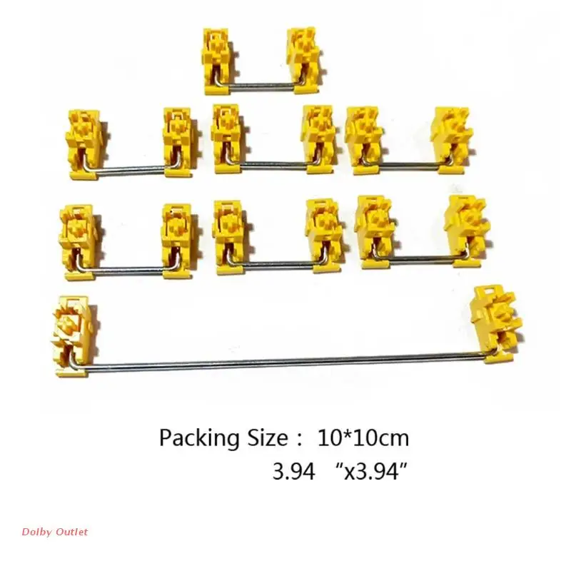 

Yellow Lubricated PCBs Case Stabilizer for Mechanical Keyboard 6.25u 2u