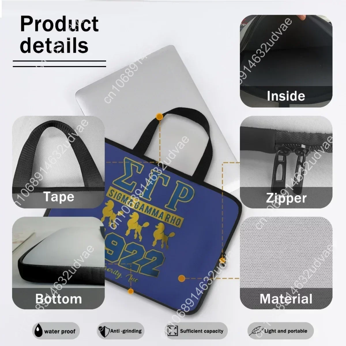 Женская сумка для ноутбука с принтом Sigma Gamma Rho