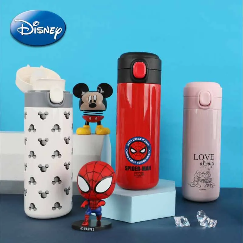 

Disney Mickey Minnie Insulation Cup Avengers Captain America Anime Water Cups 316 Stainless Steel Portable Water Bottle Kid Gift