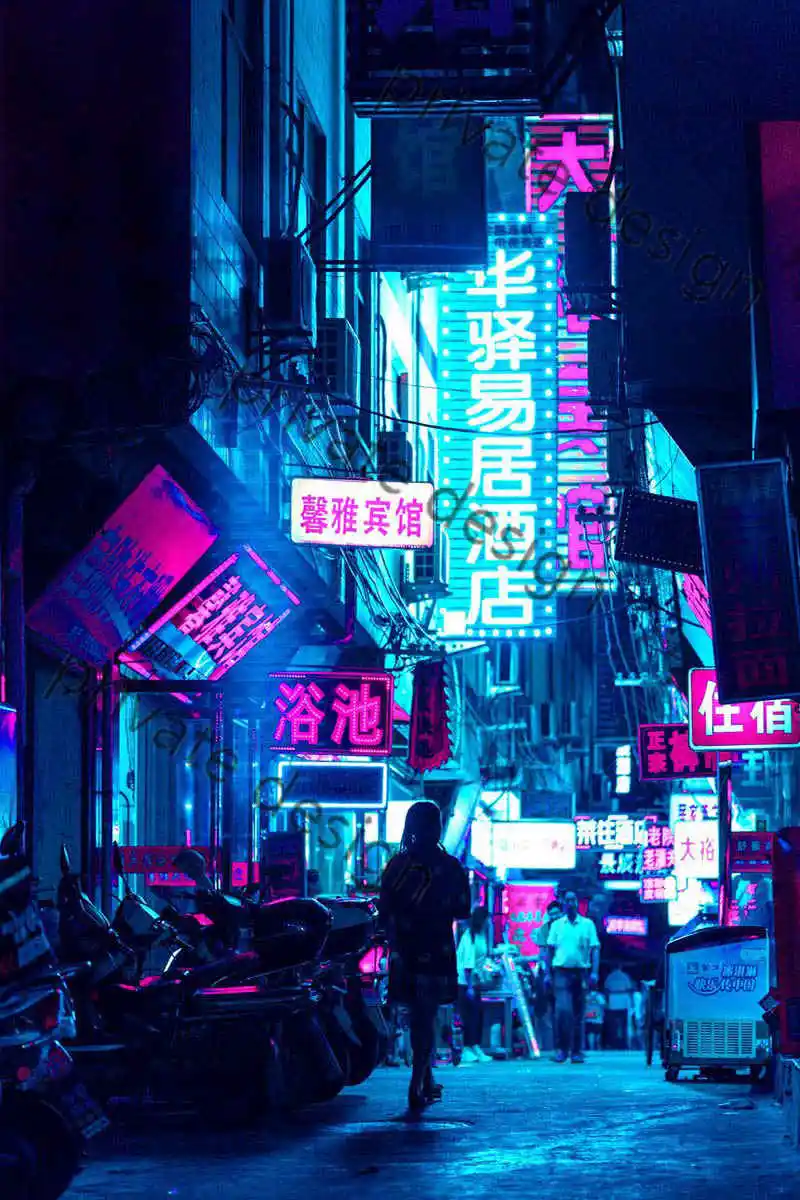 

Cyberpunk Tone Metal Sign Tin Sign Room Decor Aesthetic Retro Vintage Neon Sign For Art Cafe Pub Home Club Poster Not Light