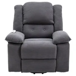 

Кресло для массажа, кресло с мощным подъемником для пожилых людей с регулируемым массажем и функцией подогрева для гостиной, серого цвета