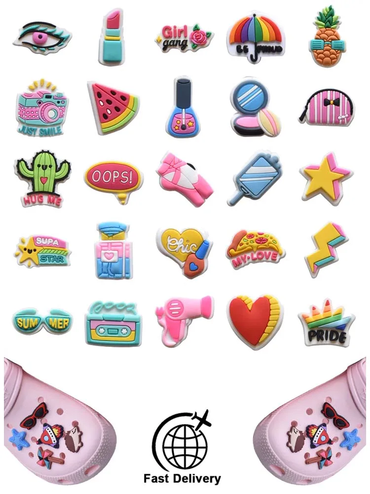 

1Pcs PVC Cactus for Crocs Charms DIY Badge Women Sandals Buckle Kids Pins Decoration Jeans Shoe Accessories X-mas Gift Wholesale
