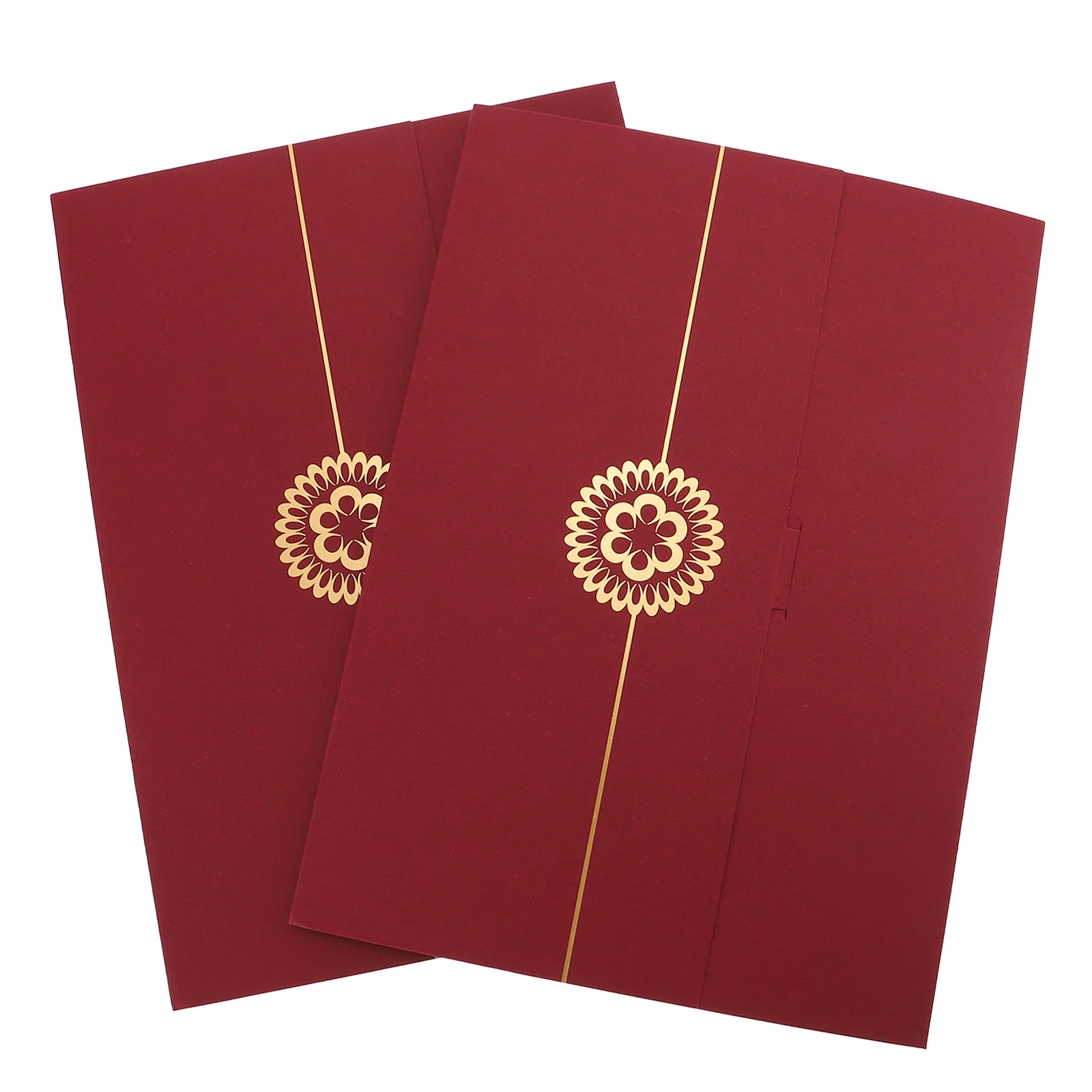 

2 Pcs Honor Certificate Cover Paper Holder Envelope Award Cardboard Frames Blue File Folders Document Diploma