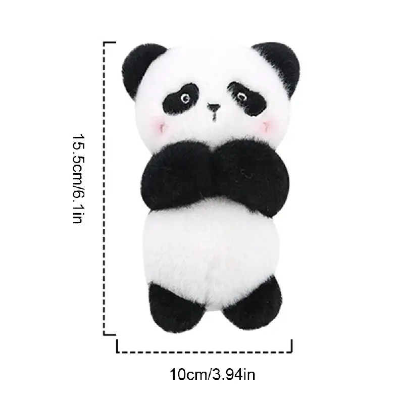 Car Plush Doll Ornaments Cute Panda Column Shifter Turn Signal Wipe Lever Decoration Accessories For Tesla Mercedes Benz