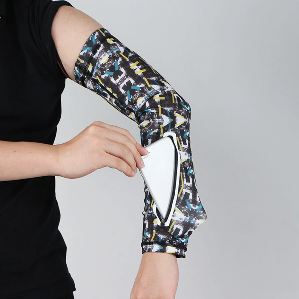 

Карманный чехол на руку для телефона, спортивный солнцезащитный рукав для защиты рук, велосипедная молния для активного отдыха, велоспорта,...
