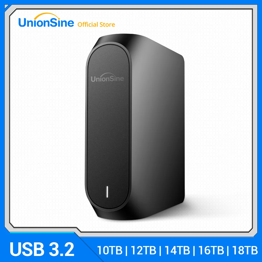 Внешний жесткий диск UnionSine 10 ТБ 12 14 16 Тб 18 3 5 дюйма USB Gen совместимый с жестким