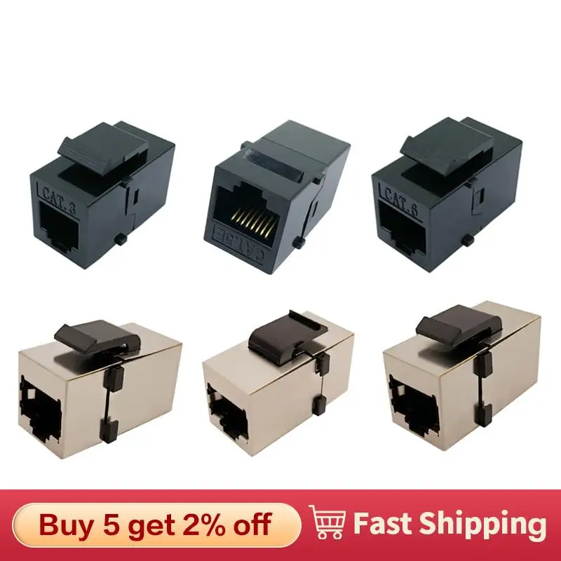

Разъем RJ45 CAT6, прямой сетевой модуль, информационный разъем CAT5E, разъемы, встроенный соединитель, адаптер кабеля Ethernet Jack