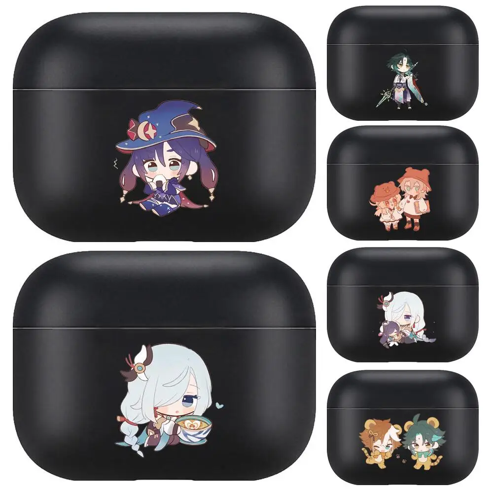 

Genshin Impact For Airpods pro case Protective Bluetooth Wireless Earphone Cover for Air Pods airpod case air pod Cases black