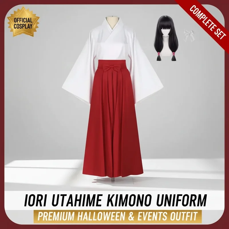 Фото ❤️ Косплей ❤️ Костюм для косплея по аниме Jujutsu Kaisen Utahime: кимоно, парик, полный комплект, наряд на Хэллоуин для женщин ❤️ №3