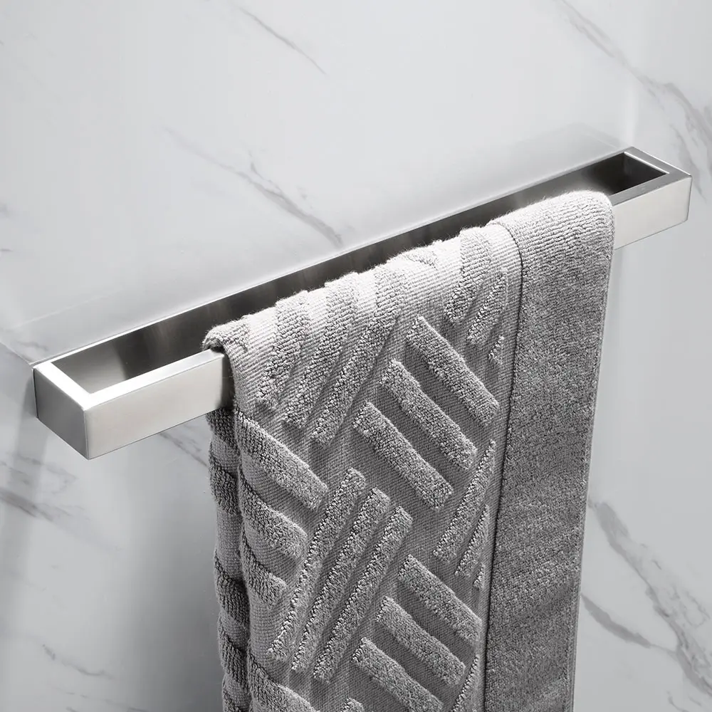 

Self-Adhesive Towel Rail without Drilling Guest Towel Holder Stainless Steel 40 cm