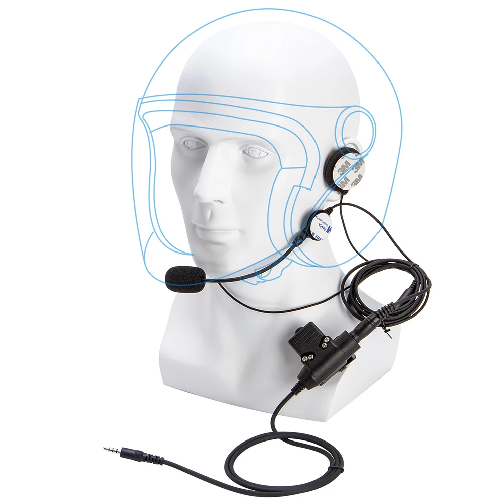 

U94 PTT+Universal Aviation Headset Pilot Headphone for iPhone Samsung HTC Cellphone