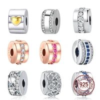 2022 new clip charms 925 sterling silver stopper fit original pandora charms bracelet women jewelry bangles accessories