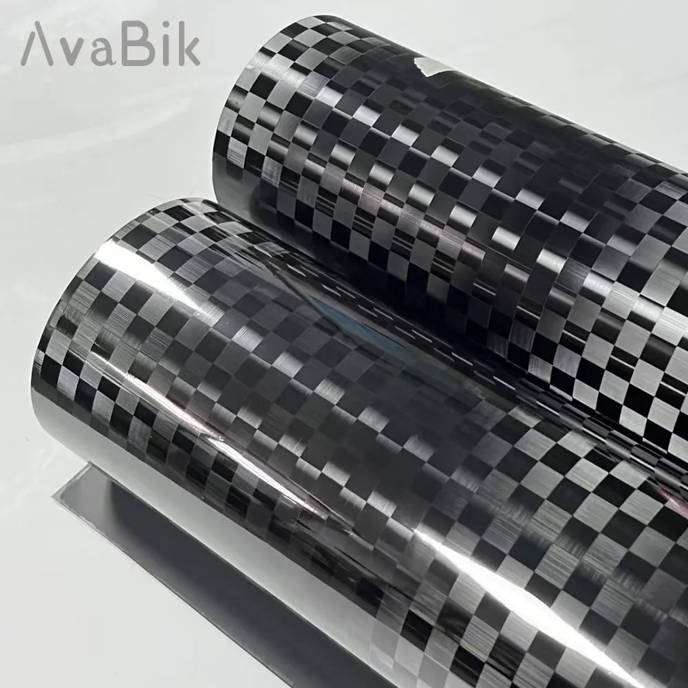 Премиальные ПЭТ кованые глянцевые автомобильные наклейки из углеродного волокна, пленка против царапин, пленка для выпуска воздуха, самоклеящаяся виниловая пленка для автомобиля