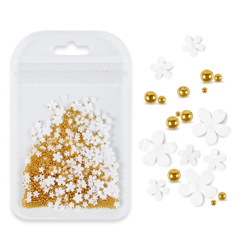 

3D акриловые красочные цветочные наклейки для ногтей, подвески для Стразы с бусинами для