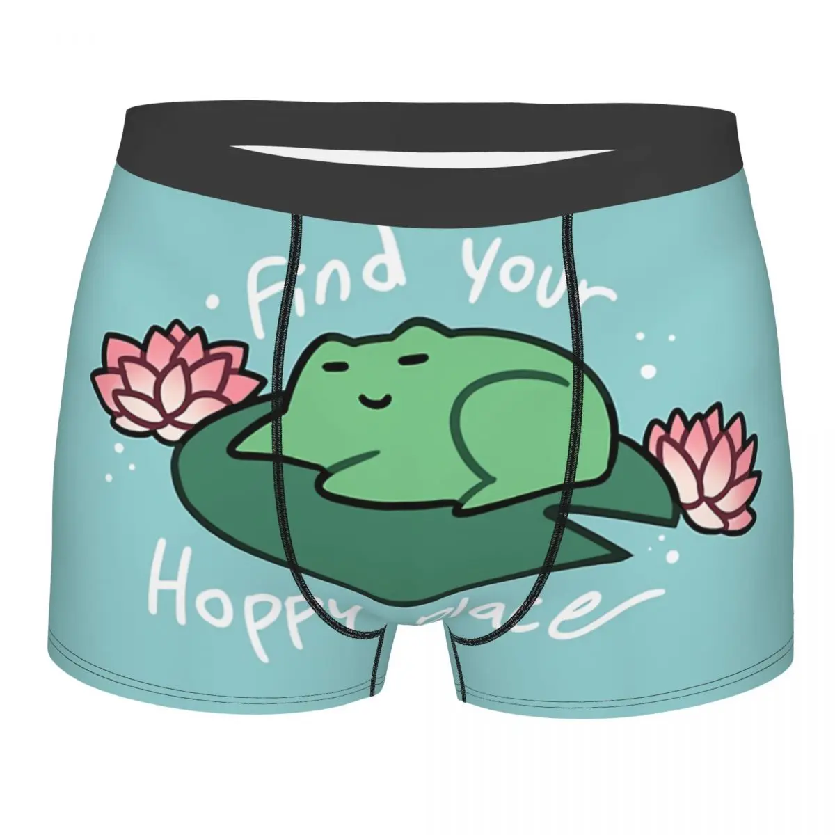 Трусы Find Your Hoppy Place Frog для влюбленных домашних животных дышащие трусы мужское