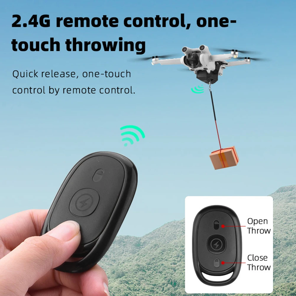 

Airdrop System Quick Release Delivery Transport Remote Control Lightweight for Mavic 3 Mini 3 Pro Air 2 Air 2S Accessories