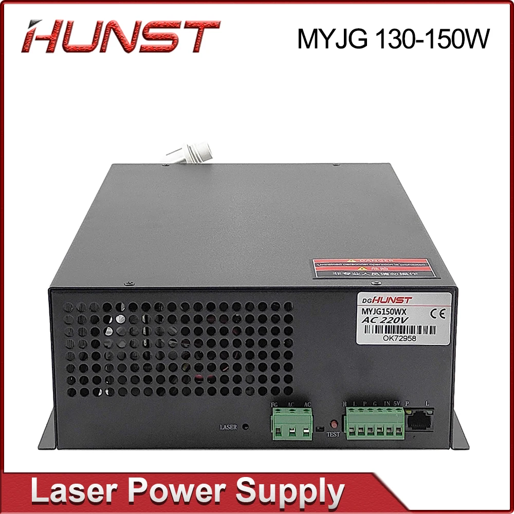 

Hunst 130w CO2 Laser Power Supply MYJG-150W Suitable For 130~150w CO2 Engrag And Cutting Machine Glass Tube