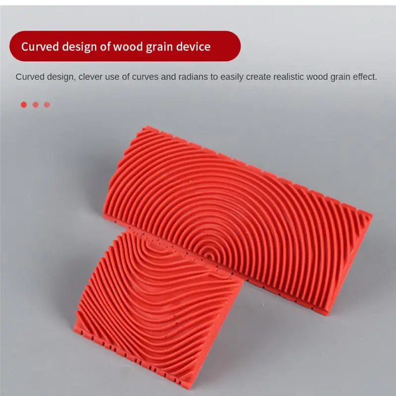 

1 Set Rubber Roller Brush Imitation Wood Graining Wall Painting Home Decoration Art Embossing DIY Brushing Painting Tools