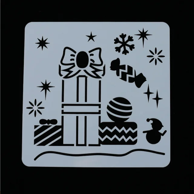 

15*15 Рождественский подарок, трафареты для «сделай сам», Скрапбукинг/фотоальбом, декоративное тиснение, инструмент для рисования распыление...