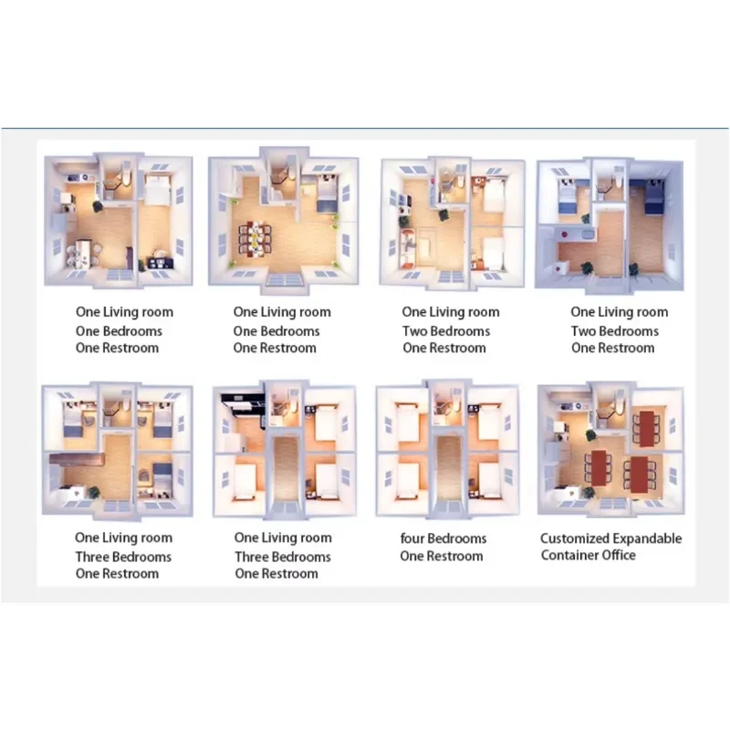 Роскошный устойчивый 20-футовый 40-футовый сборный раздвижной контейнерный дом