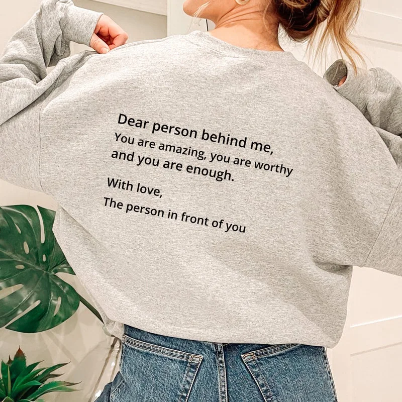 

Spring and Autumn New Fashion Simple Ladies Cotton Casual Versatile Round Neck Hoodless Sweater