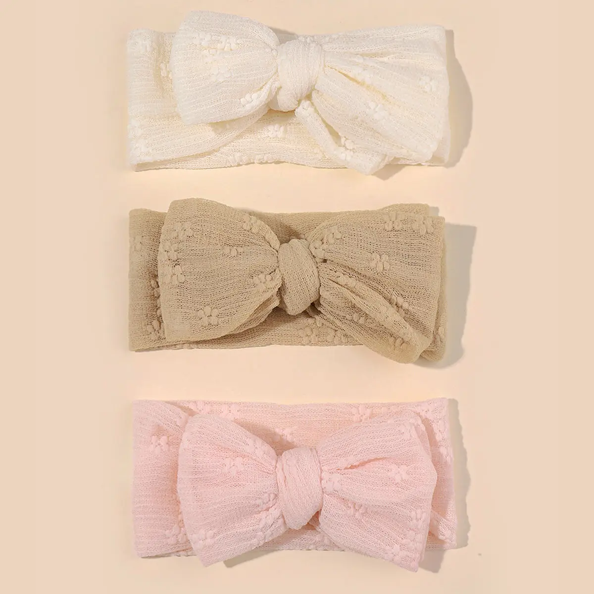 3 шт./комплект Детские сетчатые повязки на голову с бантом