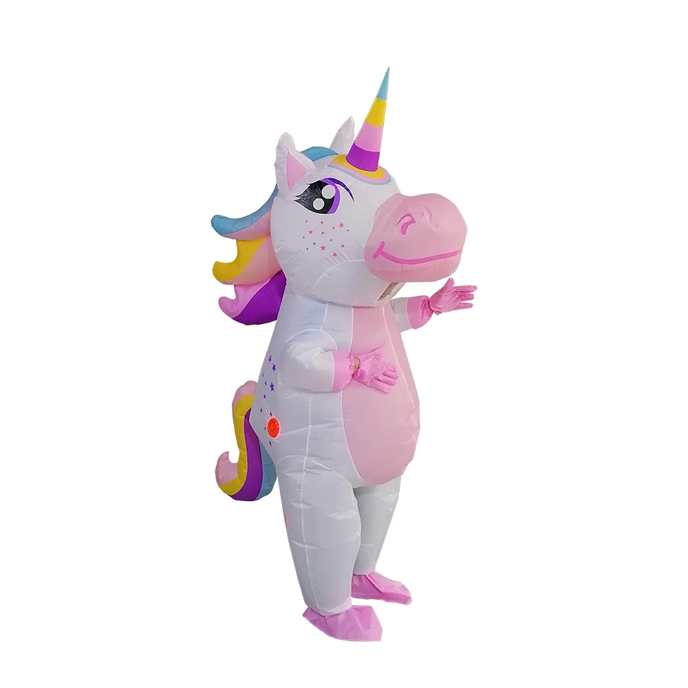 

Unicorn Inflatable Costume Pink Full Body Unicorn Anime Cosplay Costumes Funny Party Halloween Costume for Adult