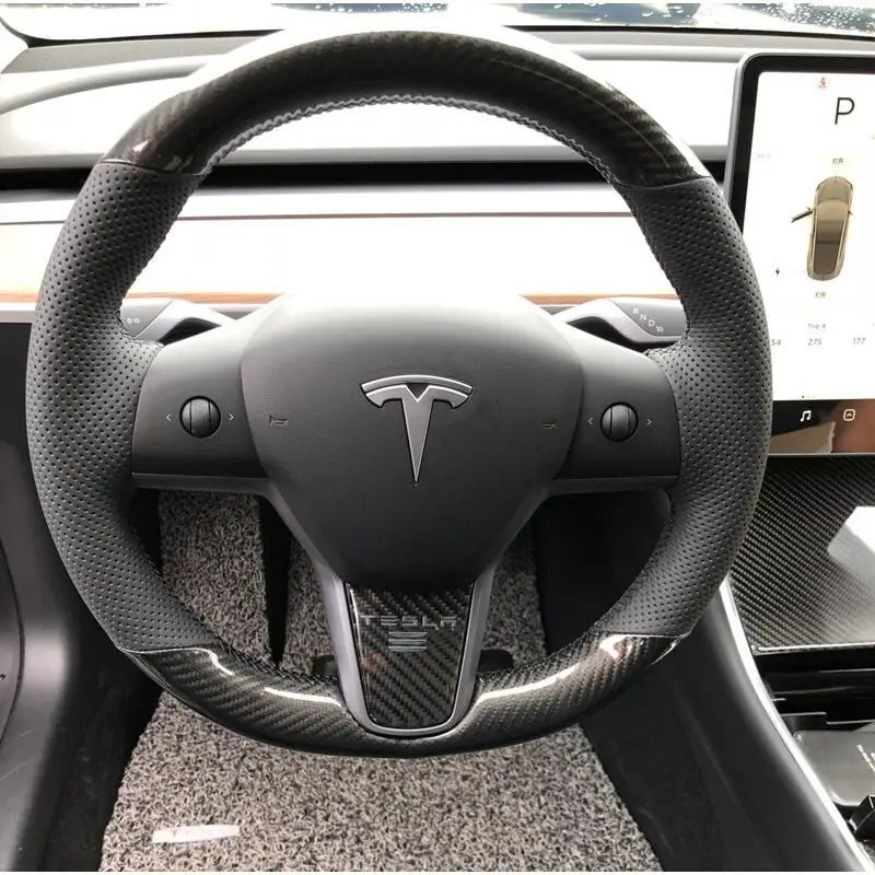 

Чехол рулевого колеса из углеродного волокна для Tesla Model3 model X