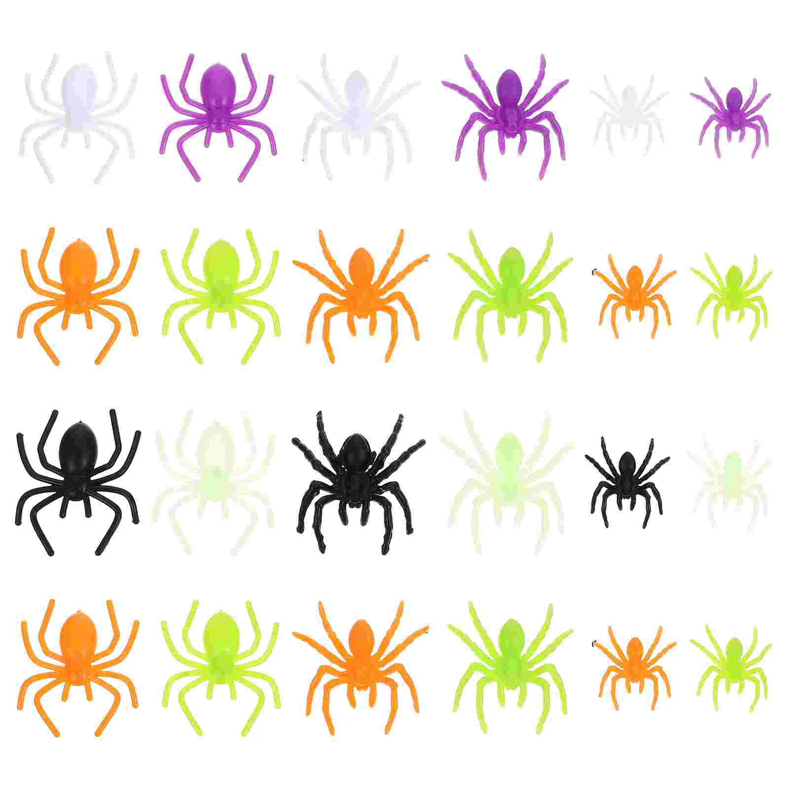 

Spider Rings Halloween Party Favor Plastic Mini Outdoor Toys Kids Spiders Decoration