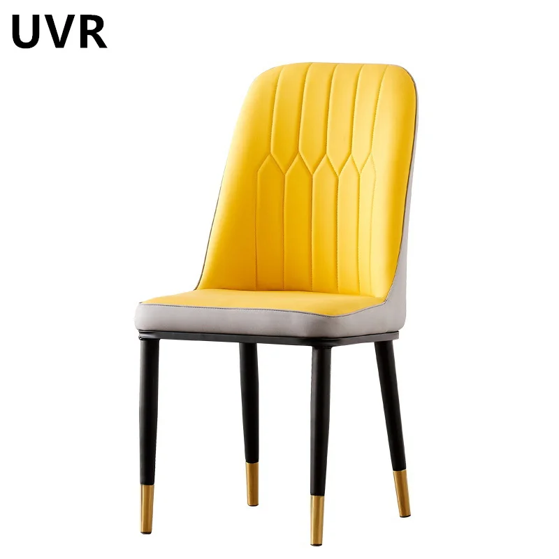 

UVR New Dining Chairs Modern Kitchen Reclining Chairs Home Upholstered Stool Ergonomic Comfort Foam Cushion Restaurant Chairs