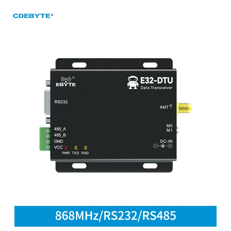 

Lora RS232 RS485 Wireless Digital Radio 868MHz 915MHz 30dBm Long Range 8km CDEBYTE E32-DTU(900L30) -V8 IoT Wireless Transceiver