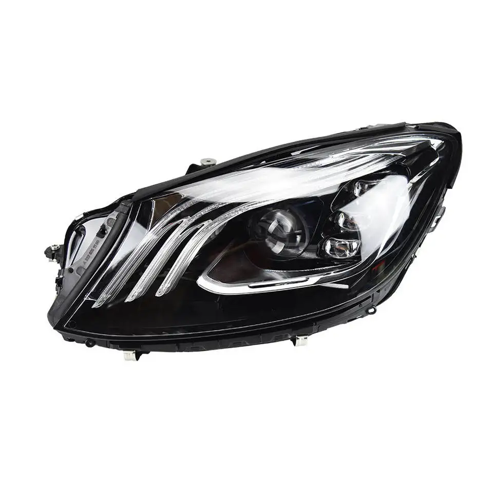 

Car Led Headlight 2014-2017 Old Upgrade 2018-2020 New For W222 Headlights S-class