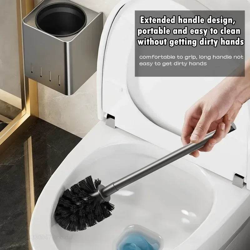 Щетка для унитаза Xiaomi из нержавеющей стали настенная щетка туалета домашние