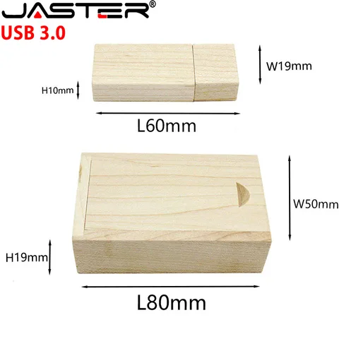 JASTER Wooden USB 3.0 флешка 128 ГБ