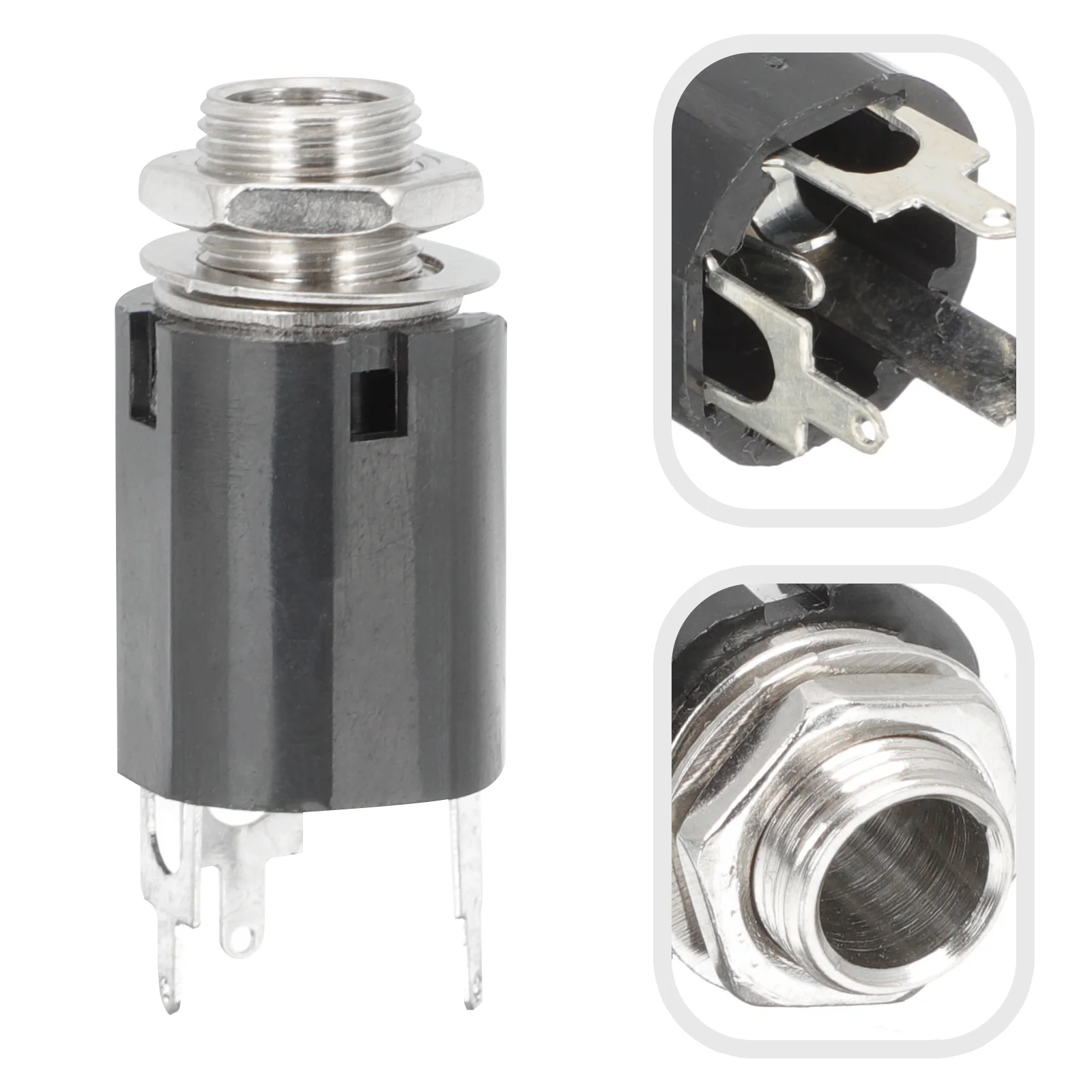 

Cable Panel Patchstereo Socket Jack Mount Female Guitar Jacks Connector Accessory Adapter Microphone Audio