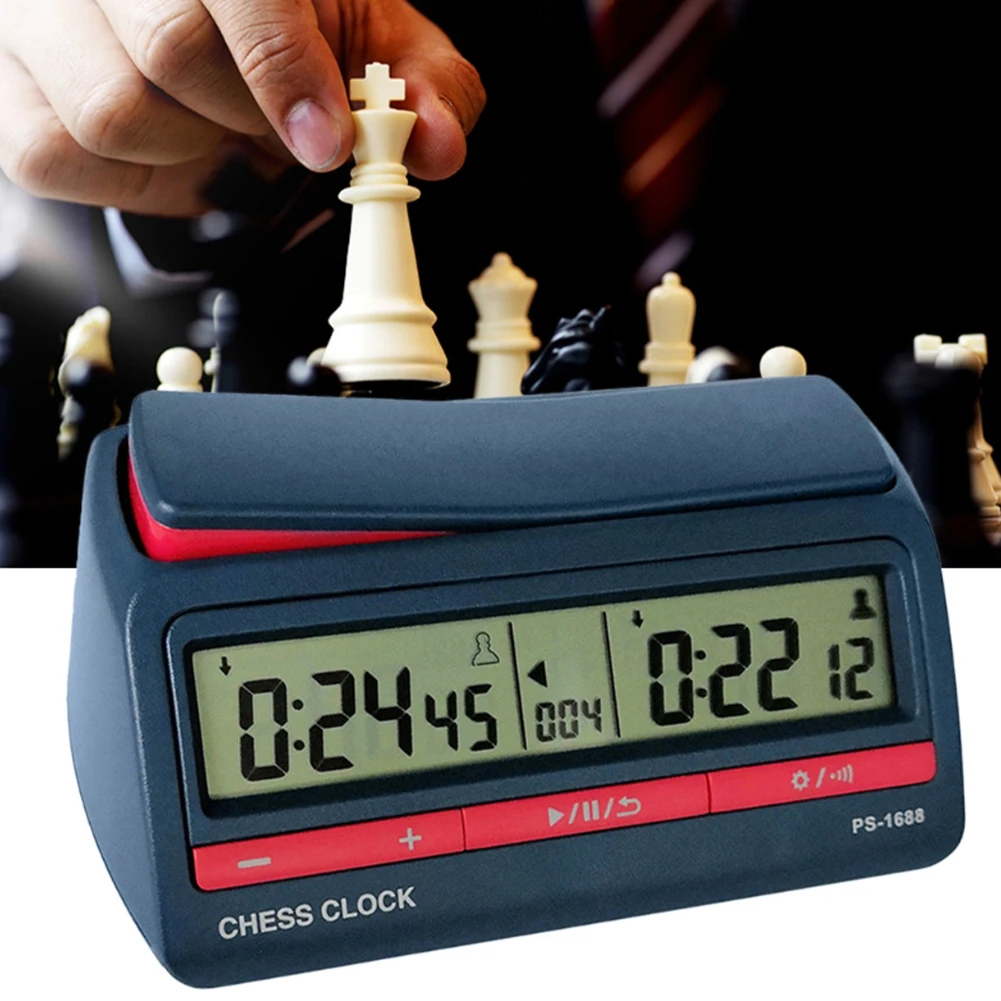 Professional Chess Digital Timer Chess Clock Countdown Timer Electronic Chess Clock for Board Game Competition quarz digital chess clock count up down timer sports electronic chess clock competition board game chess watch parent child