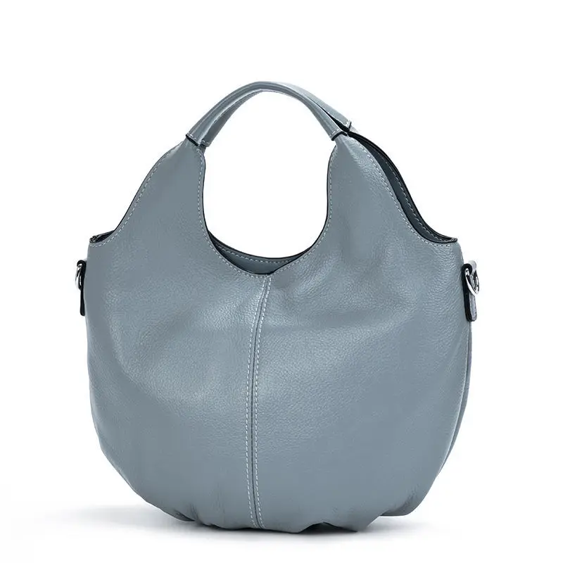 European And American Fashion Women's Bag New High Quality Leather Large Capacity Handbag Simple And Versatile Bucket Bag Women