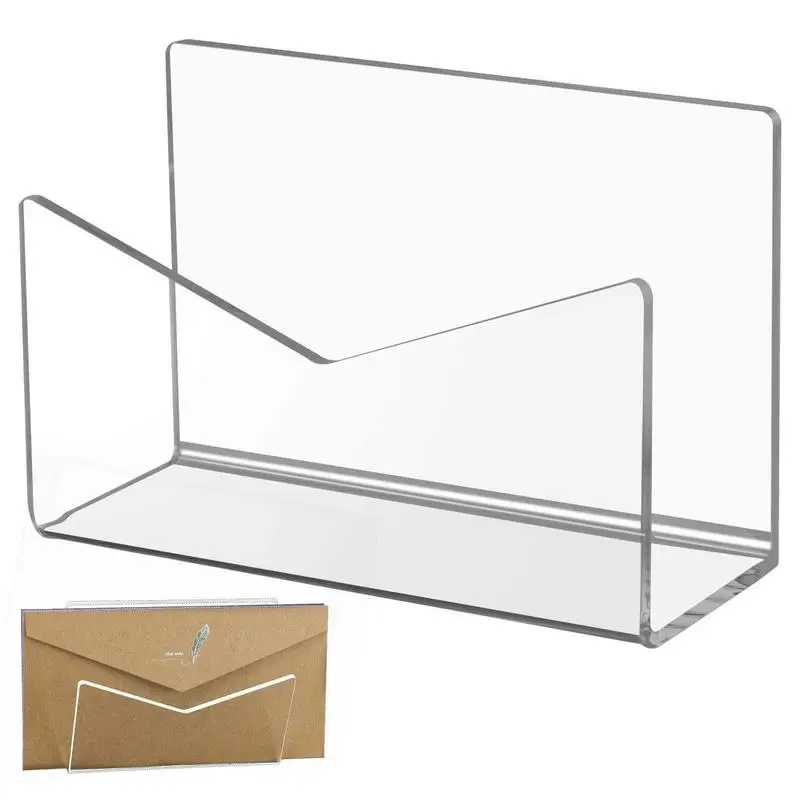 

Acrylic Letter Holder Acrylic Desk Organizer For Sorting Mail Acrylic Small Desktop Sorter Clear Bill Money Divider For Cash